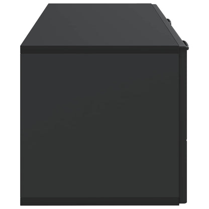 Vegghengt TV skap Svart 78,5 x 31 x 30 cm Konstruert tre
