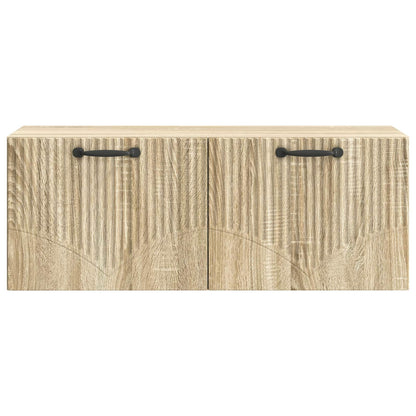 Vegghengt TV skap Sonoma eik 78,5 x 31 x 30 cm Konstruert tre