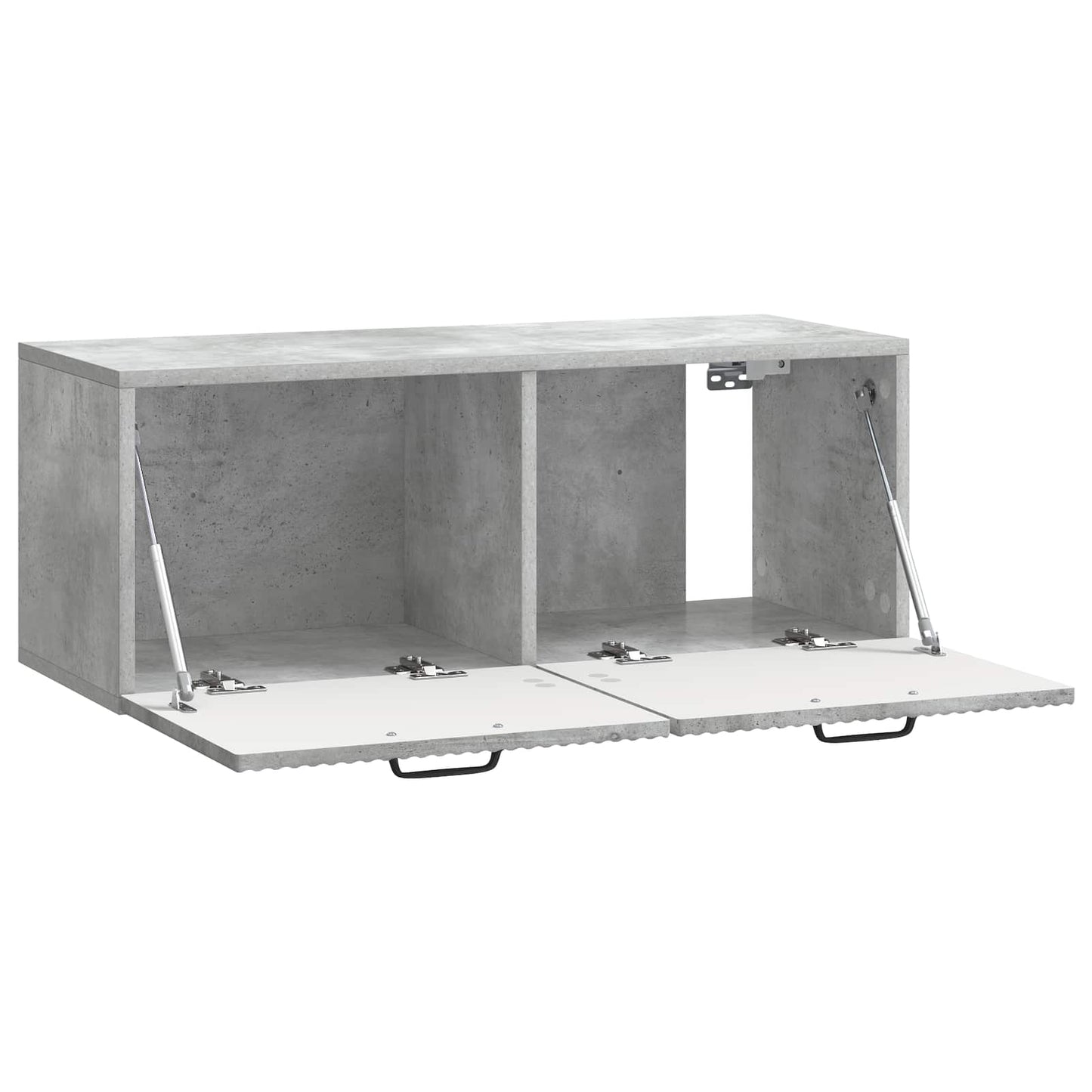 Vegghengt TV skap Betonggrå 78,5 x 31 x 30 cm Konstruert tre