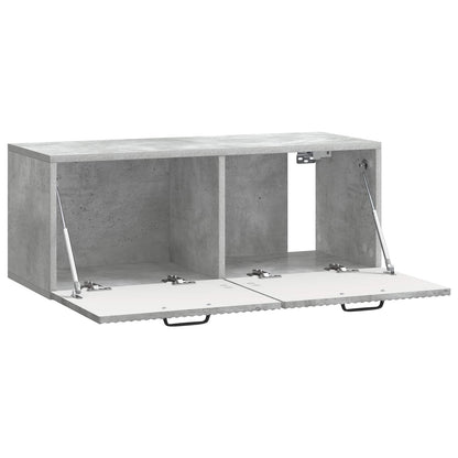 Vegghengt TV skap Betonggrå 78,5 x 31 x 30 cm Konstruert tre