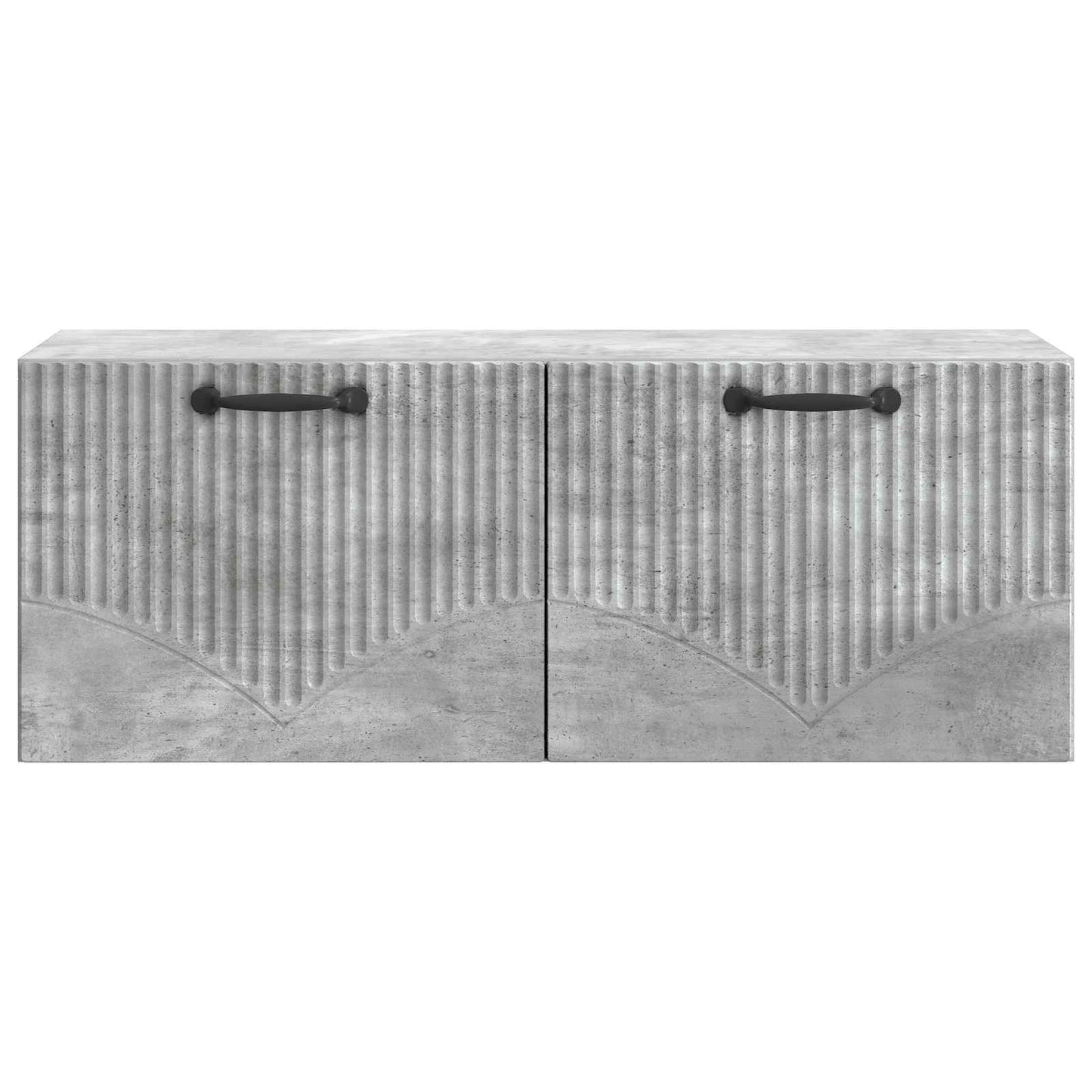 Vegghengt TV skap Betonggrå 78,5 x 31 x 30 cm Konstruert tre