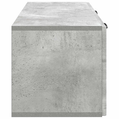 Vegghengt TV skap Betonggrå 78,5 x 31 x 30 cm Konstruert tre