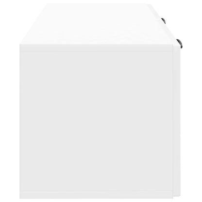 Vegghengt TV skap Veggmontert Høgglans hvit 78,5 x 31 x 30 cm