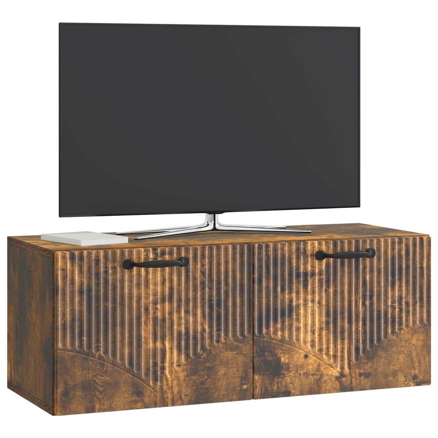Vegghengt TV skap Røkt Eik 78,5 x 31 x 30 cm Konstruert tre