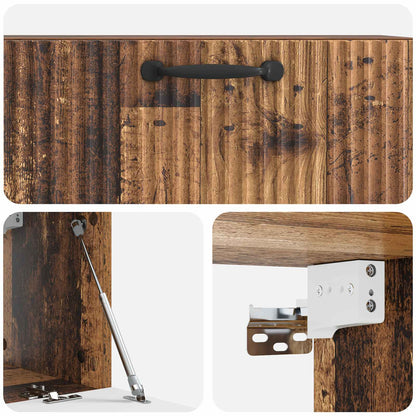 Vegghengt TV skap Gammelt tre 78,5 x 31 x 30 cm Konstruert tre