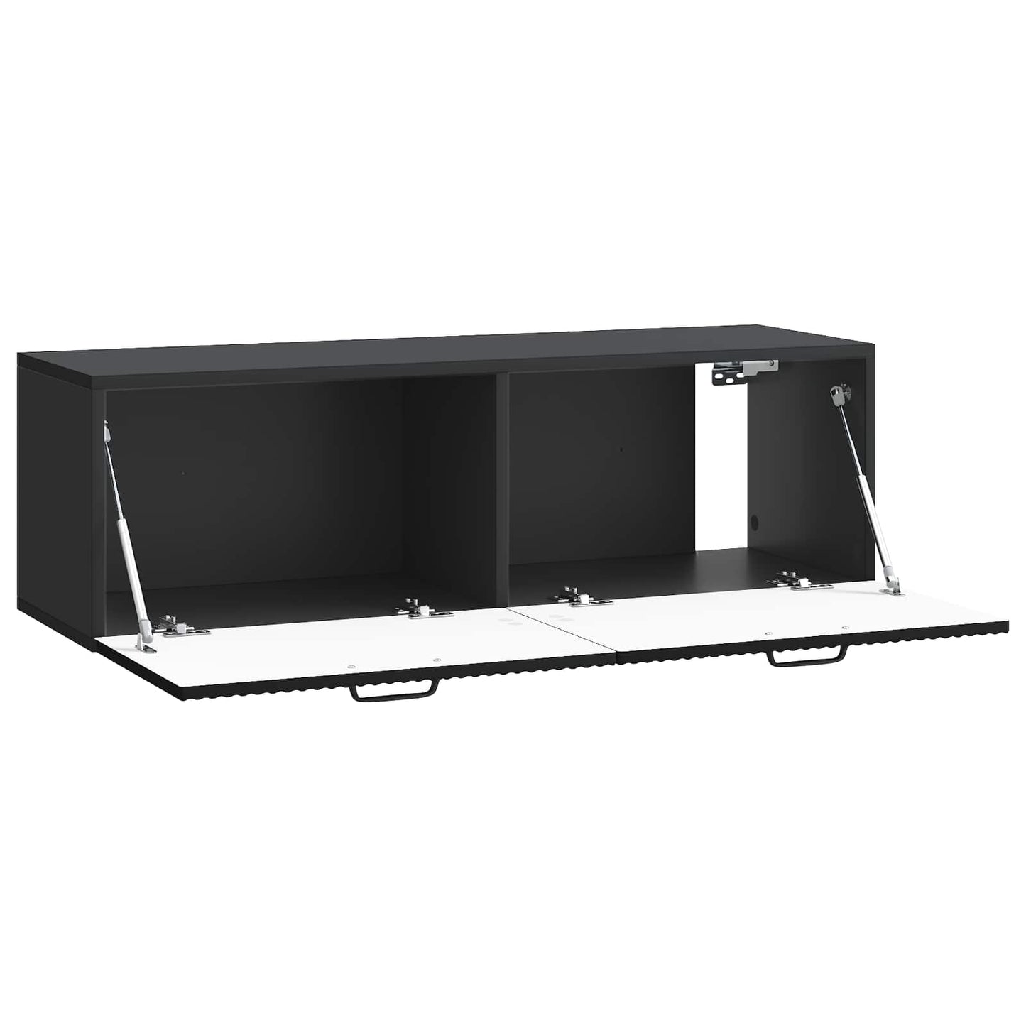 Vegghengt TV skap Svart 98 x 31 x 30 cm Konstruert tre