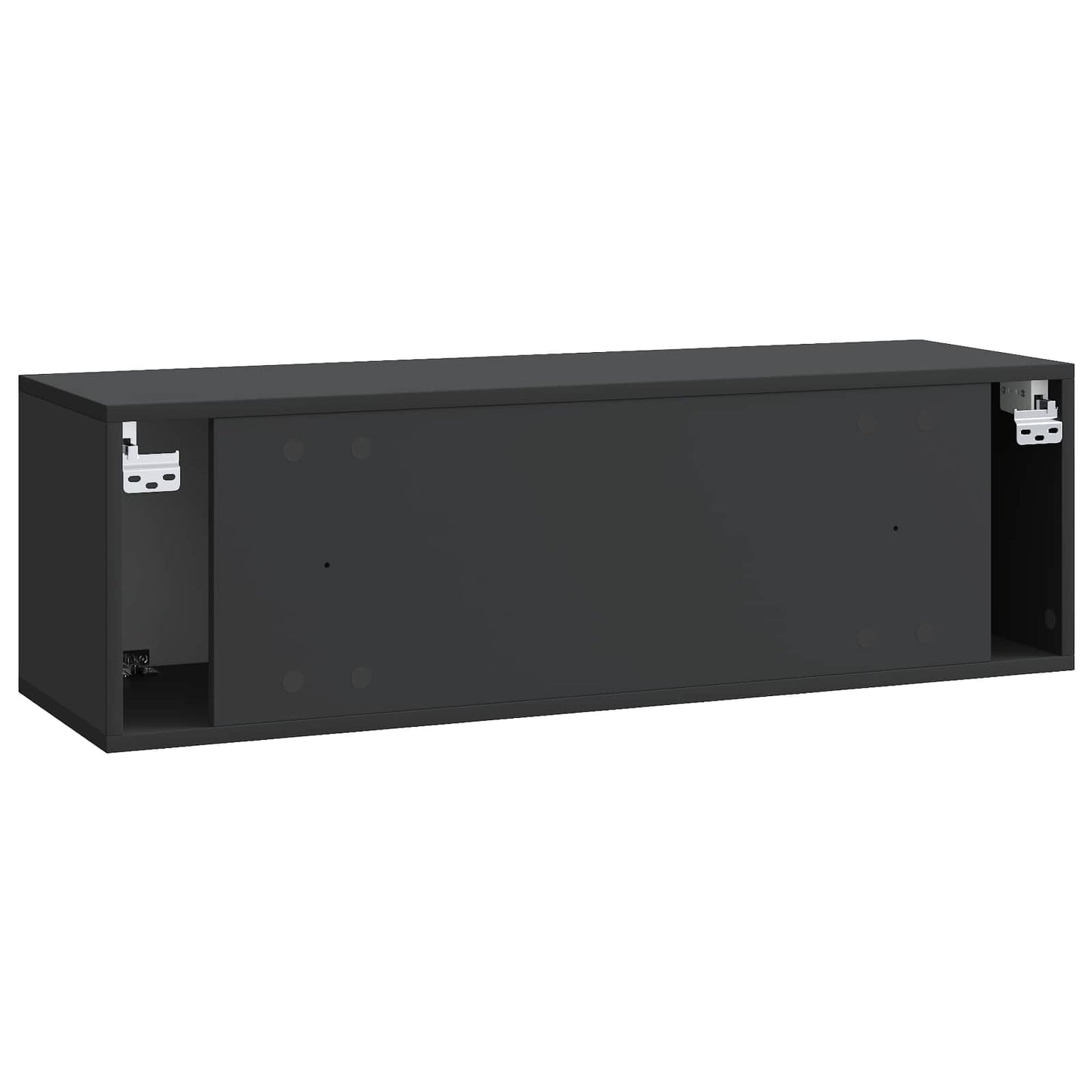 Vegghengt TV skap Svart 98 x 31 x 30 cm Konstruert tre