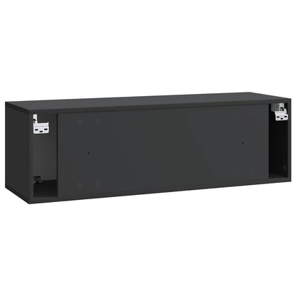 Vegghengt TV skap Svart 98 x 31 x 30 cm Konstruert tre
