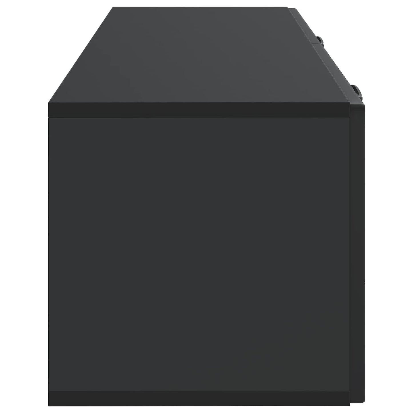 Vegghengt TV skap Svart 98 x 31 x 30 cm Konstruert tre
