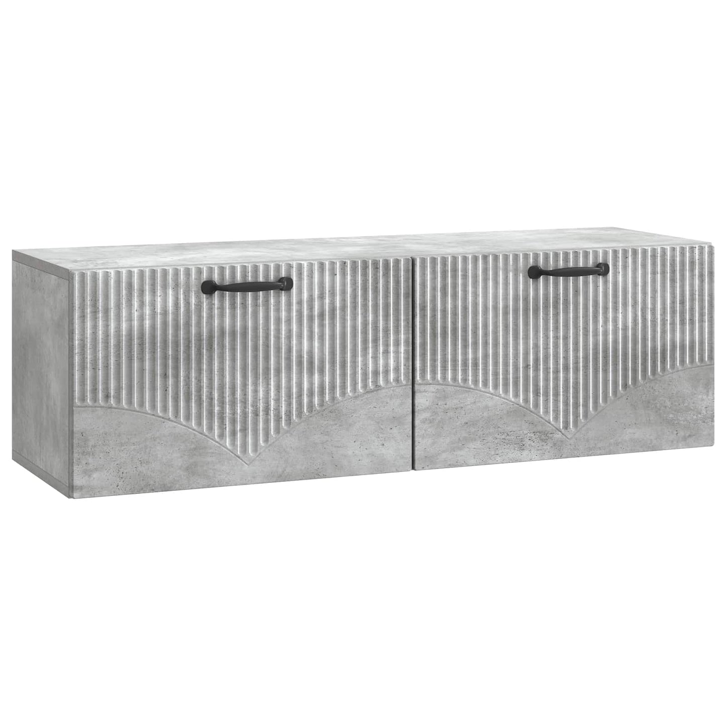 Vegghengt TV skap Betonggrå 98 x 31 x 30 cm Konstruert tre