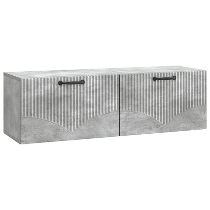 Vegghengt TV skap Betonggrå 98 x 31 x 30 cm Konstruert tre
