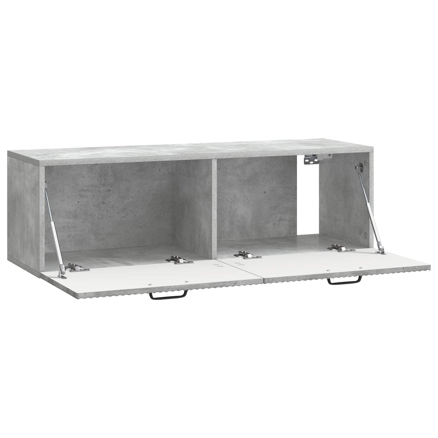Vegghengt TV skap Betonggrå 98 x 31 x 30 cm Konstruert tre