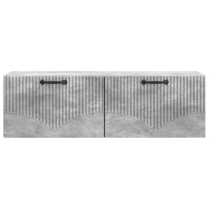 Vegghengt TV skap Betonggrå 98 x 31 x 30 cm Konstruert tre