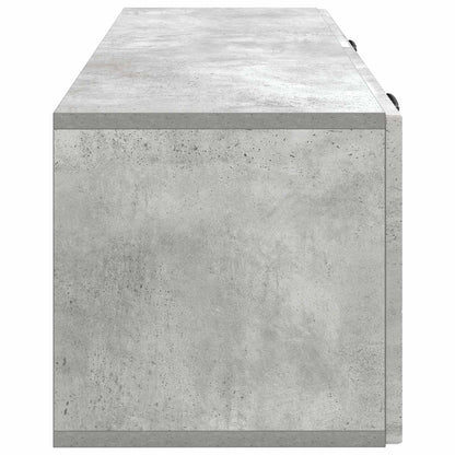 Vegghengt TV skap Betonggrå 98 x 31 x 30 cm Konstruert tre