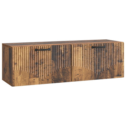 Vegghengt TV skap Gammelt tre 98 x 31 x 30 cm Konstruert tre
