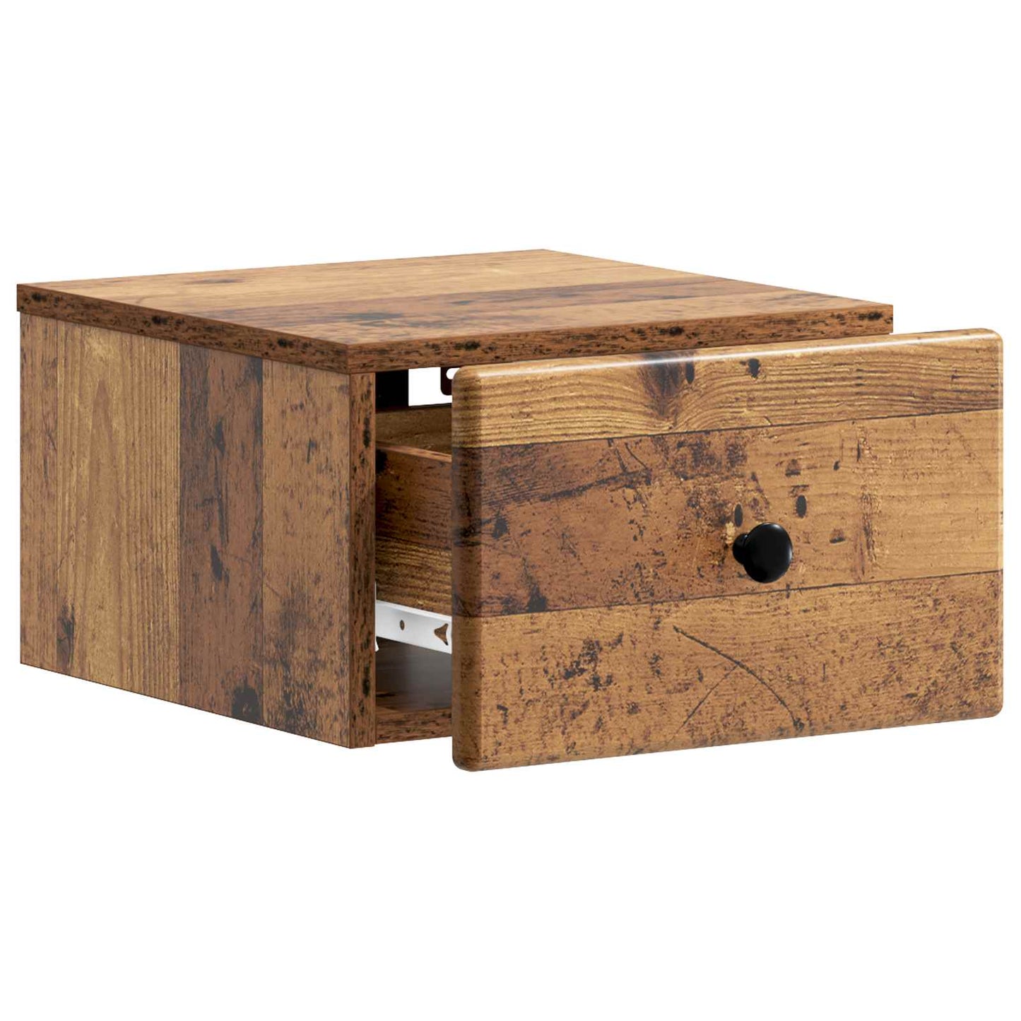 Vegghengt Nattbord 2 pcs Gammelt tre 34,5 x 33 x 20 cm