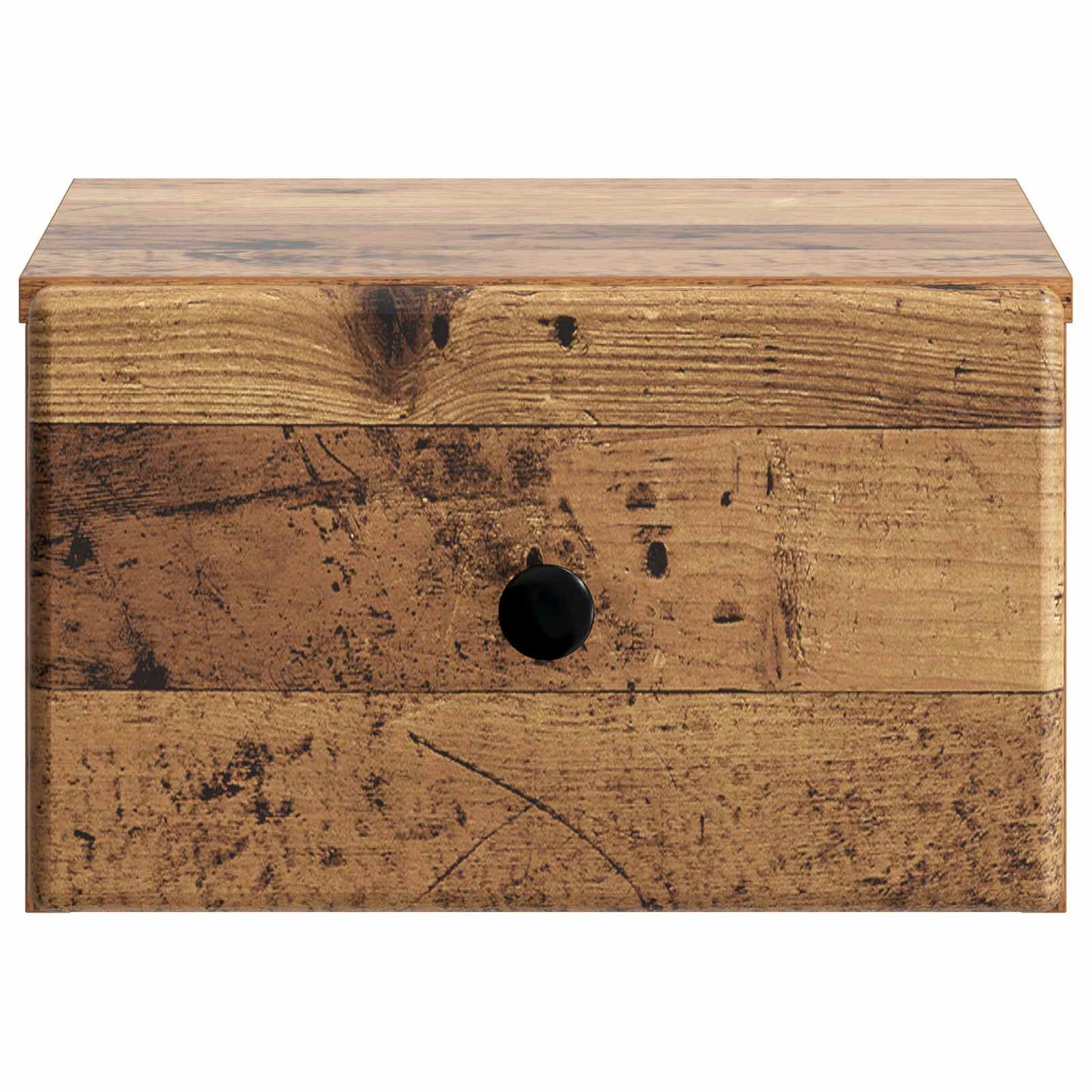 Vegghengt Nattbord 2 pcs Gammelt tre 34,5 x 33 x 20 cm