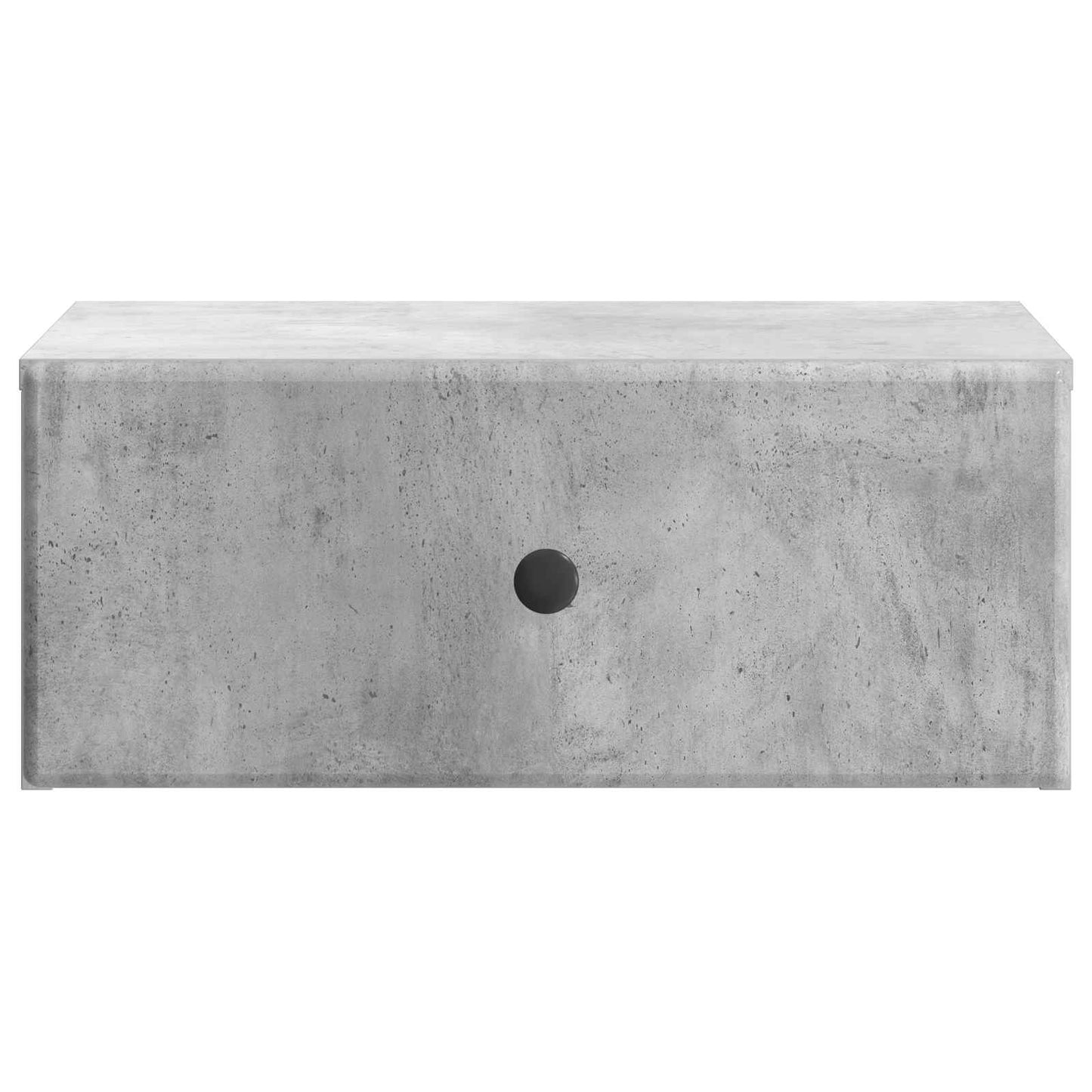 Vegghengt Nattbord med skuff 2 pcs Betonggrå 49 x 34,5 x 20 cm