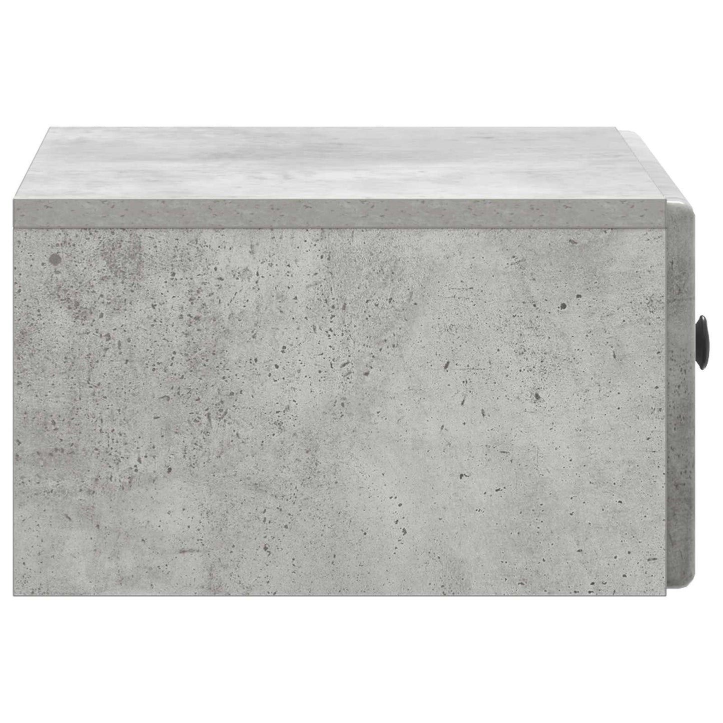 Vegghengt Nattbord med skuff 2 pcs Betonggrå 49 x 34,5 x 20 cm
