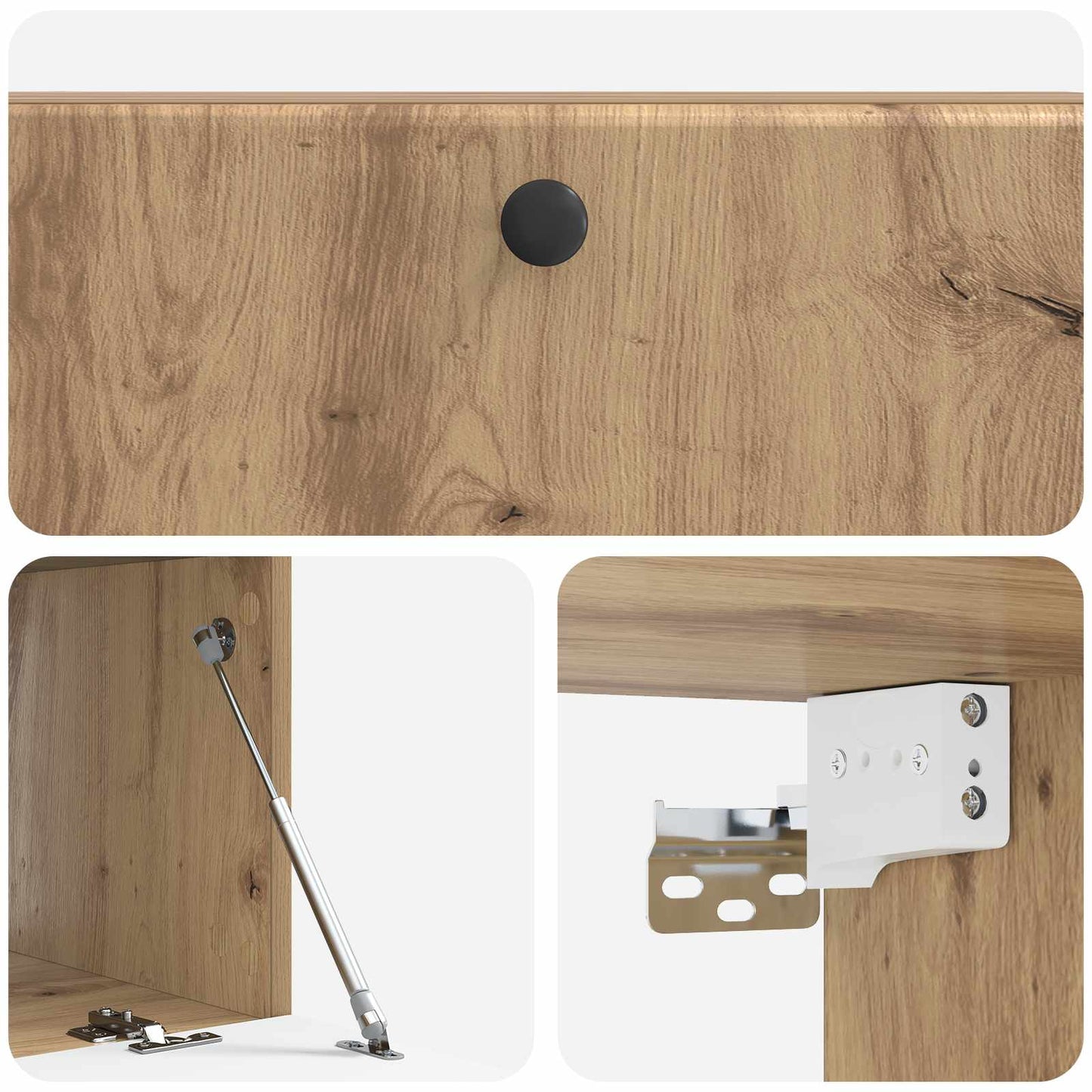 Vegghengt TV skap Artisan eik 98 x 41 x 30 cm Konstruert tre