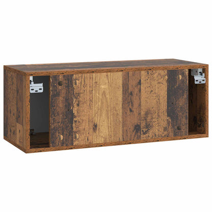 Vegghengt TV skap Gammelt tre 78,5 x 31 x 30 cm Konstruert tre
