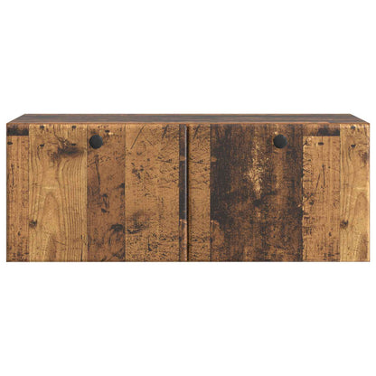 Vegghengt TV skap Gammelt tre 78,5 x 31 x 30 cm Konstruert tre
