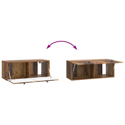 Vegghengt TV skap Gammelt tre 78,5 x 31 x 30 cm Konstruert tre