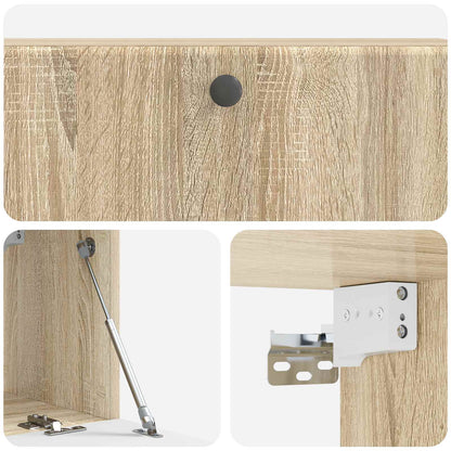 Vegghengt TV skap Sonoma eik 98 x 31 x 30 cm Konstruert tre