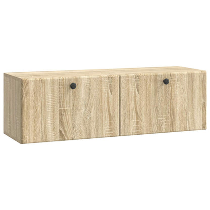 Vegghengt TV skap Sonoma eik 98 x 31 x 30 cm Konstruert tre