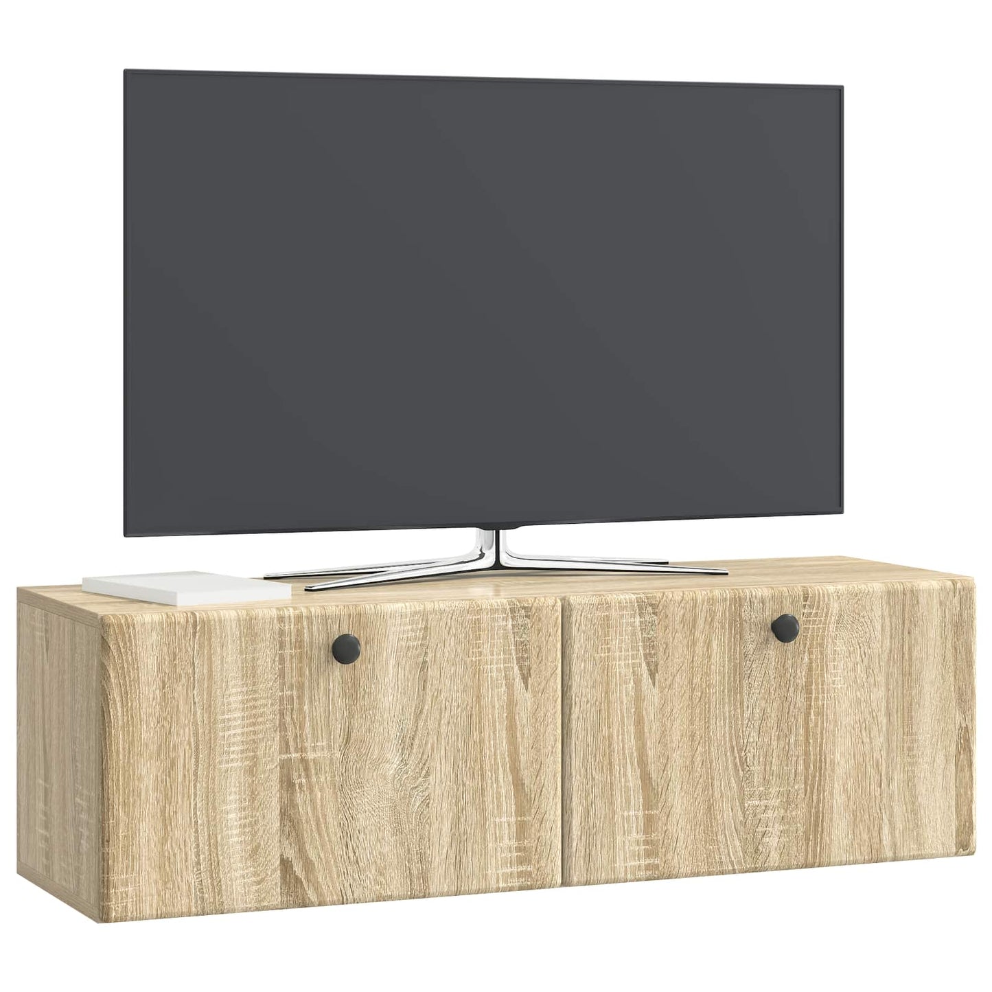 Vegghengt TV skap Sonoma eik 98 x 31 x 30 cm Konstruert tre