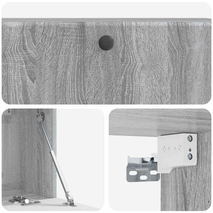 Vegghengt TV skap Grå sonoma 98 x 31 x 30 cm Konstruert tre