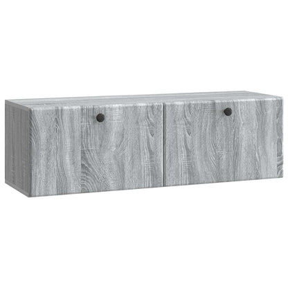 Vegghengt TV skap Grå sonoma 98 x 31 x 30 cm Konstruert tre