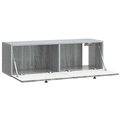 Vegghengt TV skap Grå sonoma 98 x 31 x 30 cm Konstruert tre