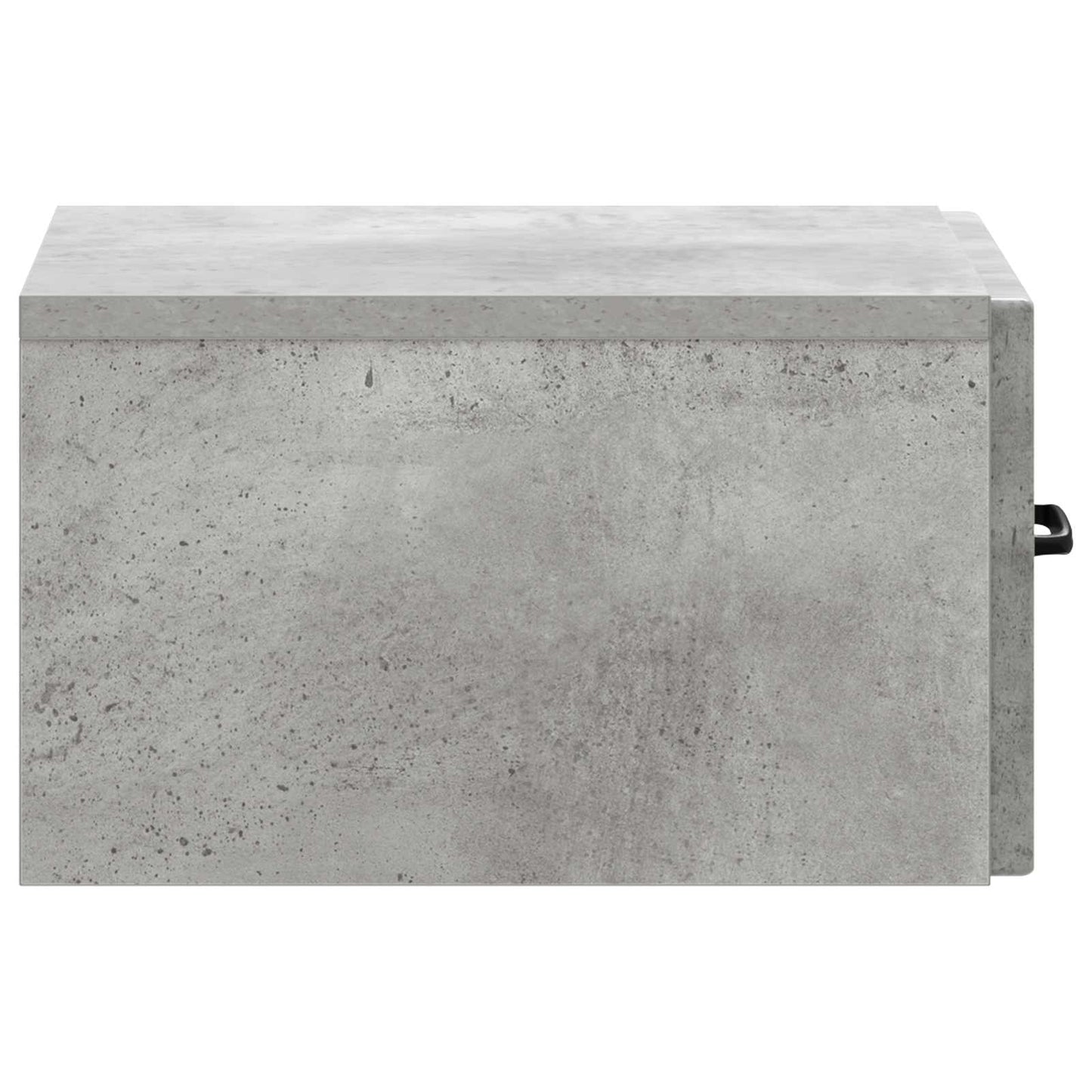 Vegghengt Nattbord med skuff 2 pcs Betonggrå 34,5 x 33 x 20 cm