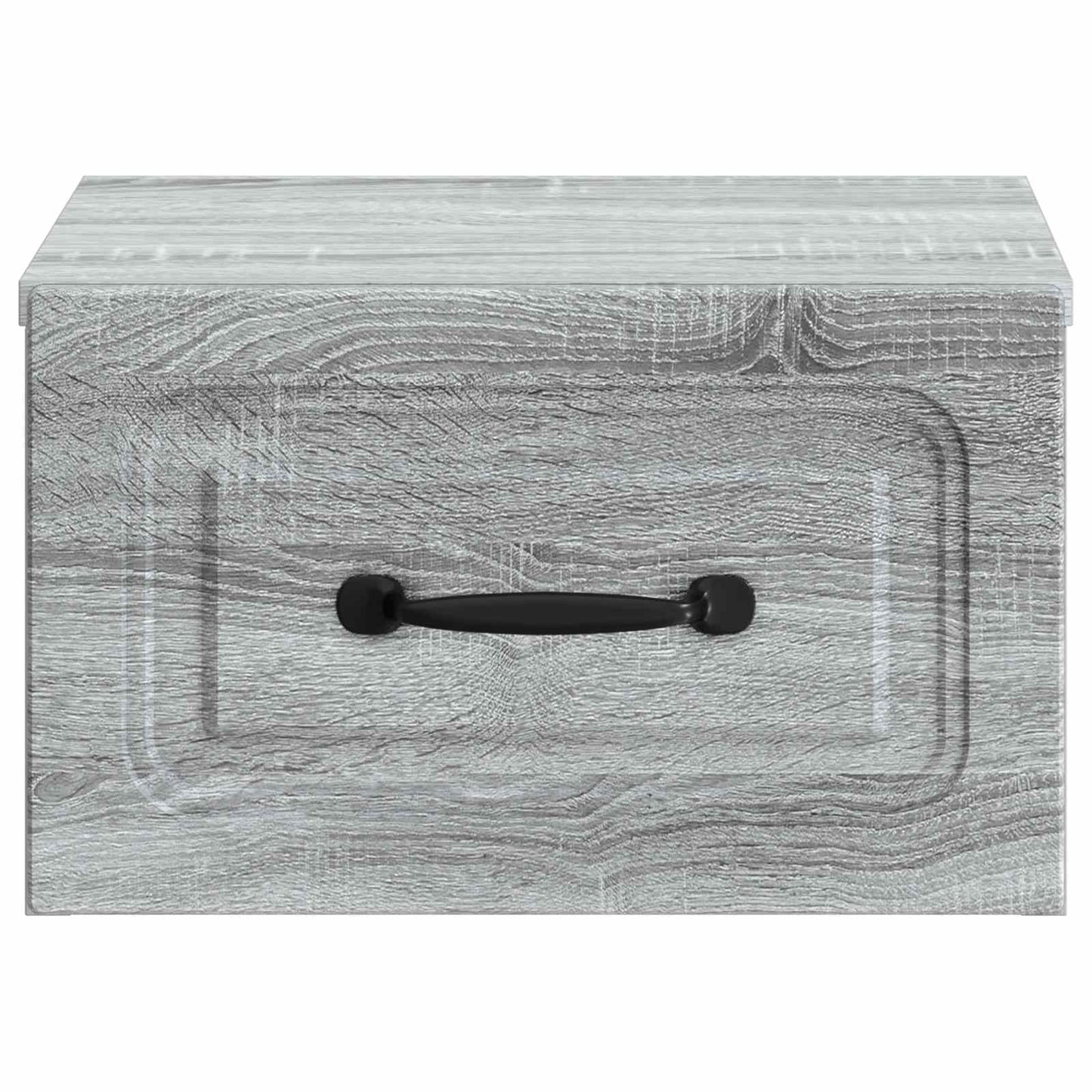 Vegghengt Nattbord med skuff 2 pcs Grå sonoma 34,5 x 33 x 20 cm