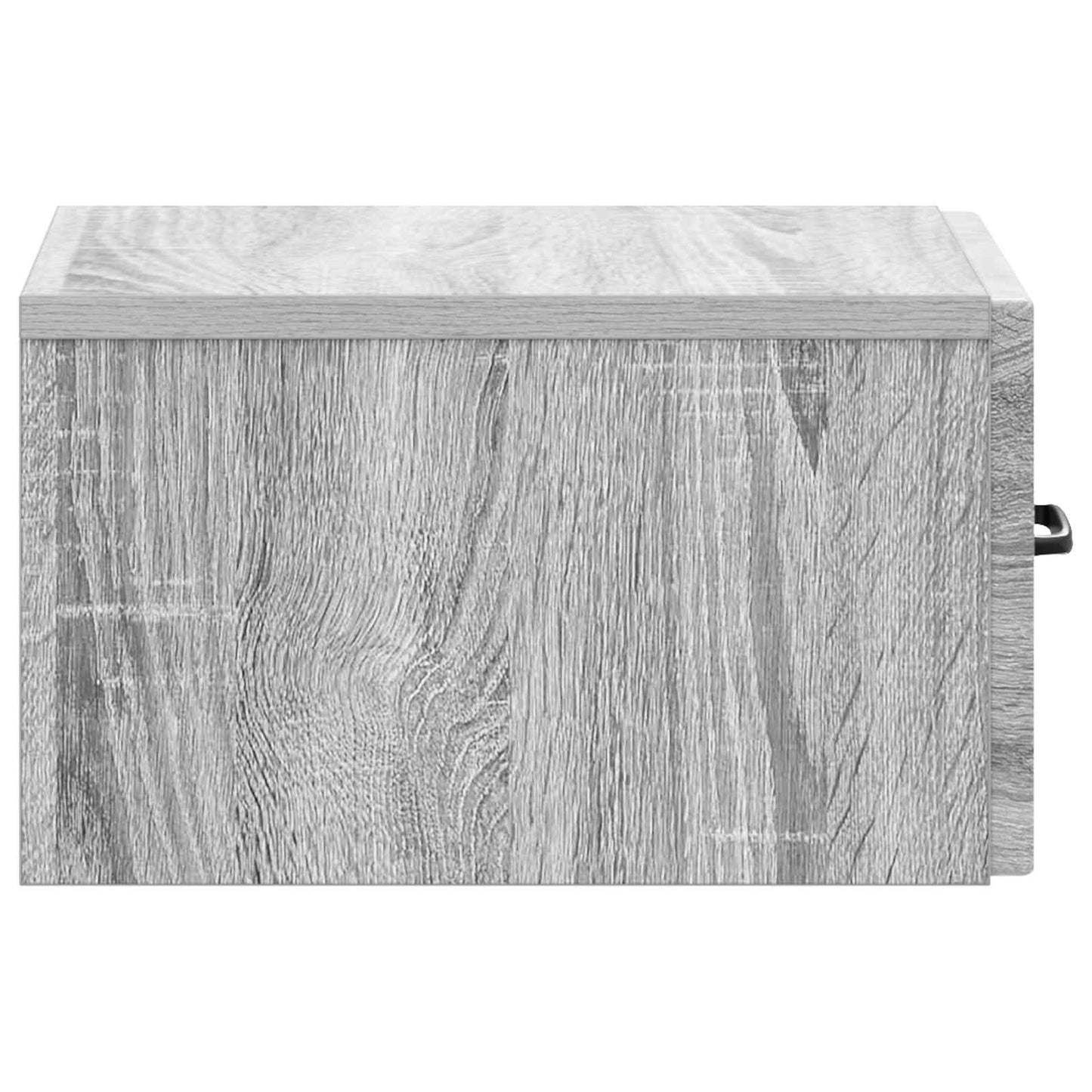 Vegghengt Nattbord med skuff 2 pcs Grå sonoma 34,5 x 33 x 20 cm