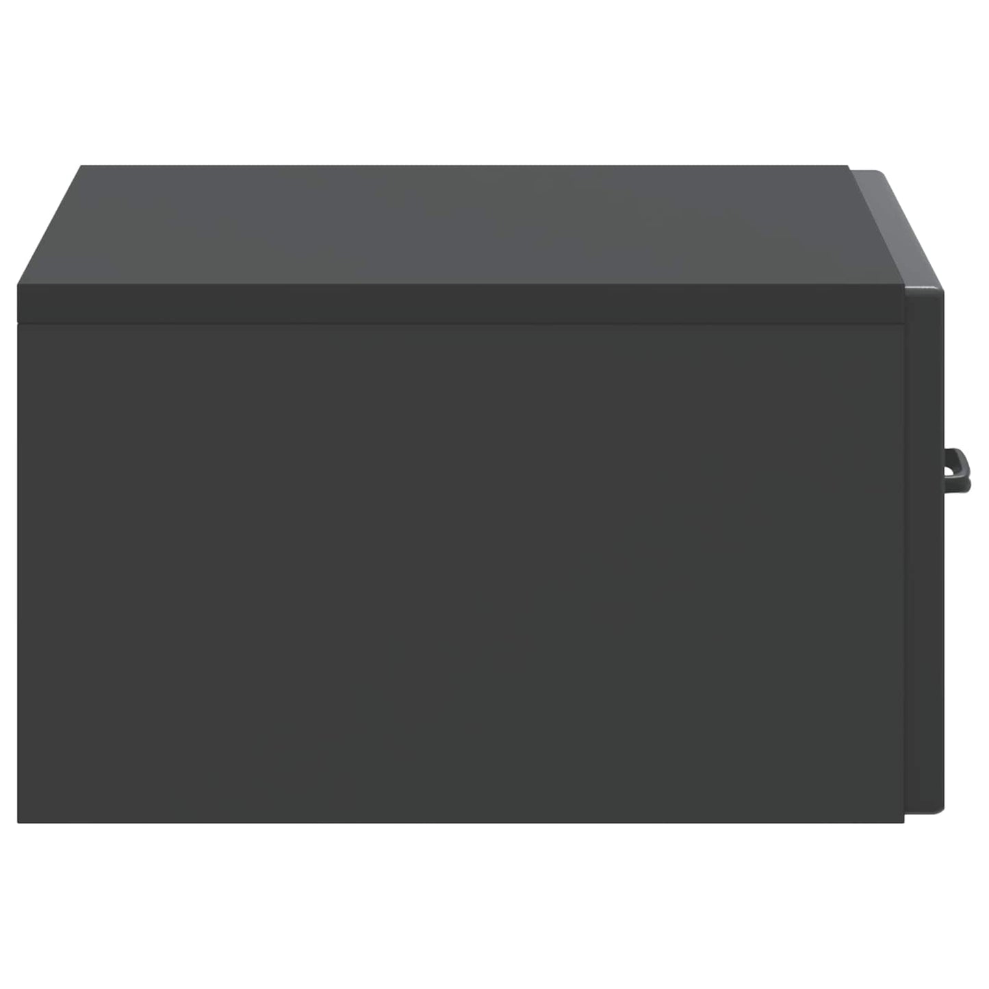 Vegghengt Nattbord 2 pcs Svart 49 x 34,5 x 20 cm Konstruert tre
