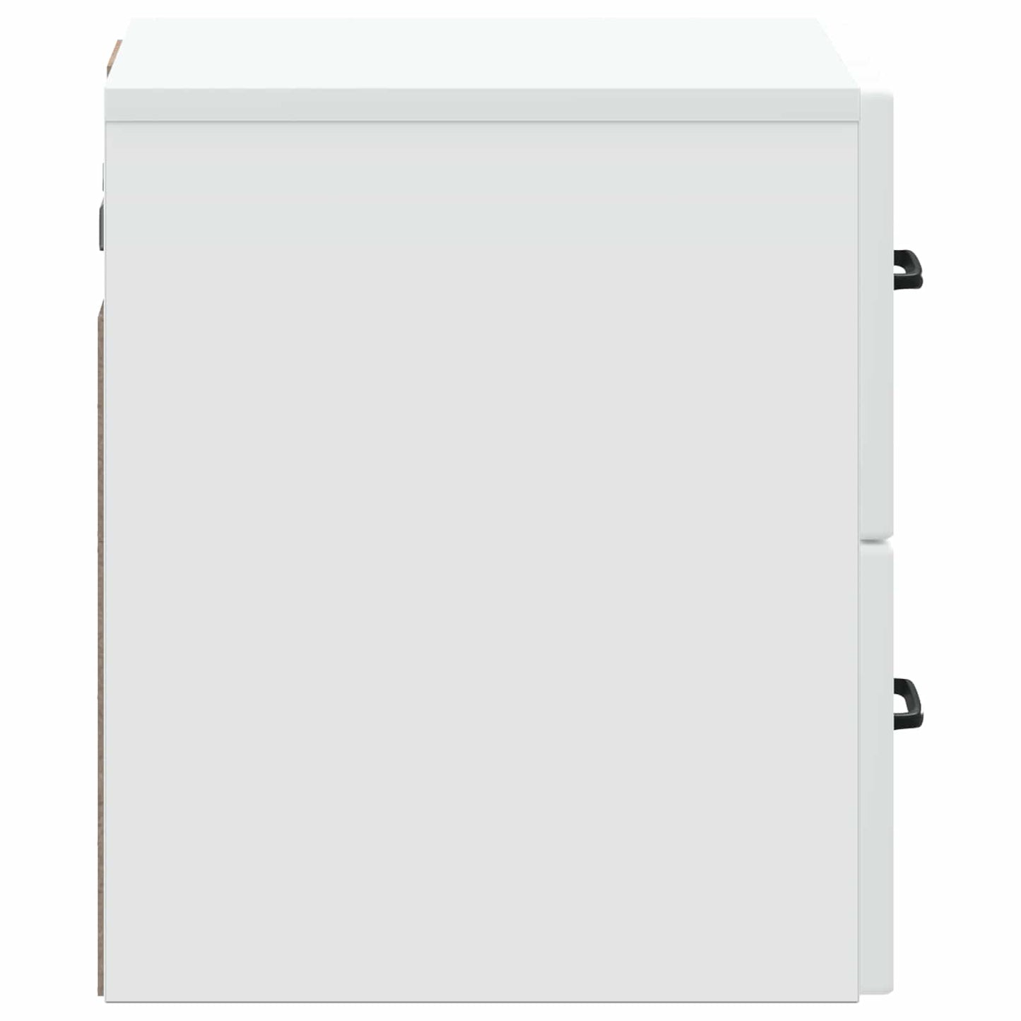 Vegghengt Nattbord 2 pcs Hvit 34,5 x 33 x 40 cm Konstruert tre