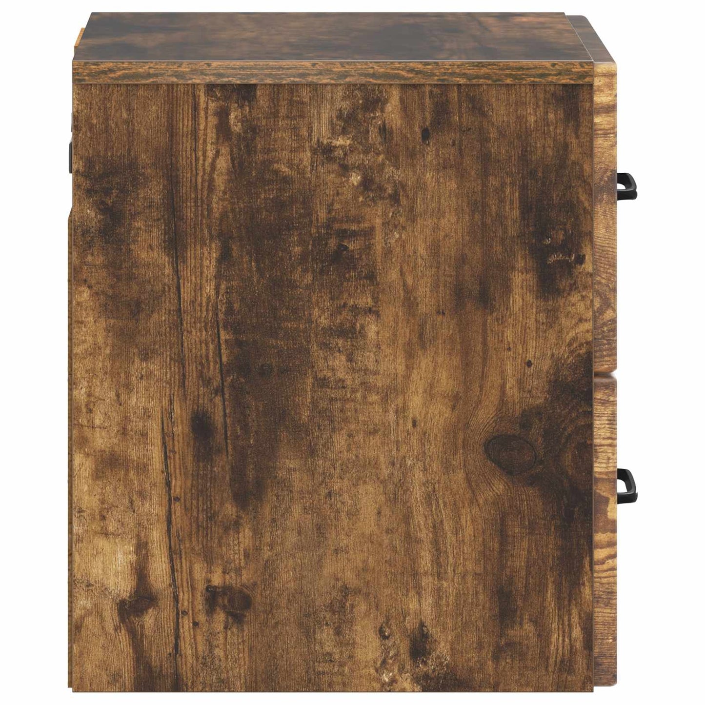 Vegghengt Nattbord med skuff 2 pcs Røkt Eik 34,5 x 33 x 40 cm