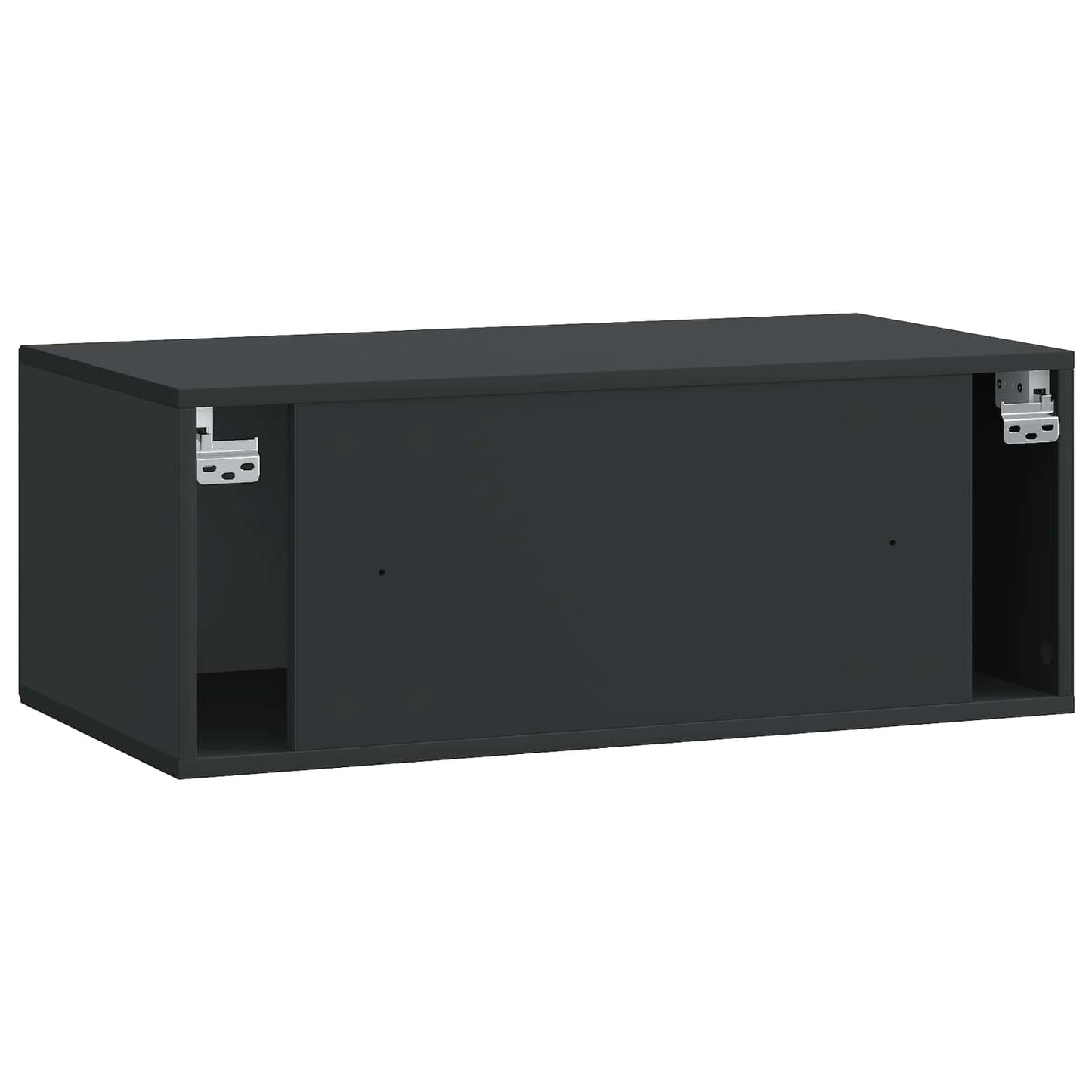Vegghengt TV skap Svart 78,5 x 41 x 30 cm Konstruert tre