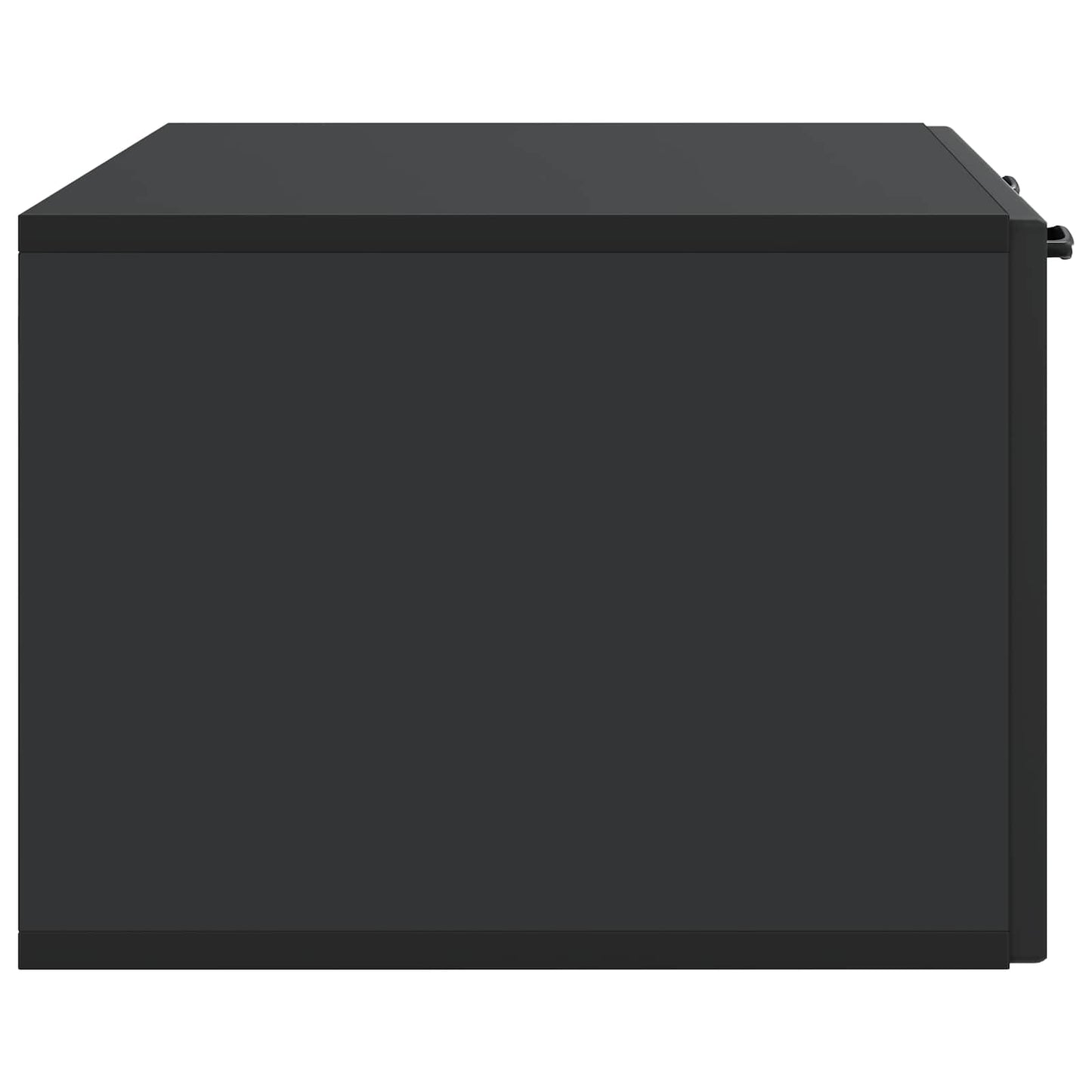 Vegghengt TV skap Svart 78,5 x 41 x 30 cm Konstruert tre