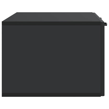 Vegghengt TV skap Svart 78,5 x 41 x 30 cm Konstruert tre