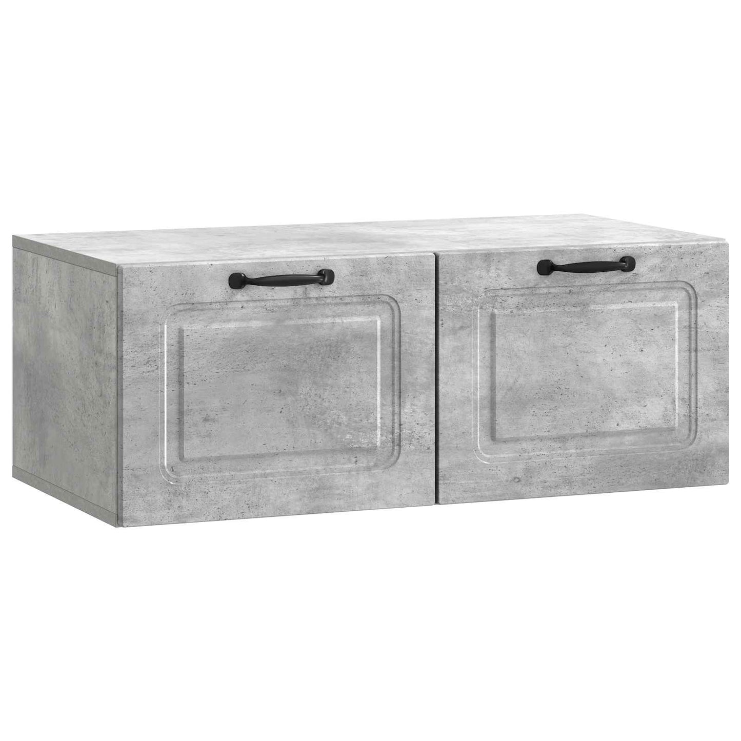 Vegghengt TV skap Betonggrå 78,5 x 41 x 30 cm Konstruert tre