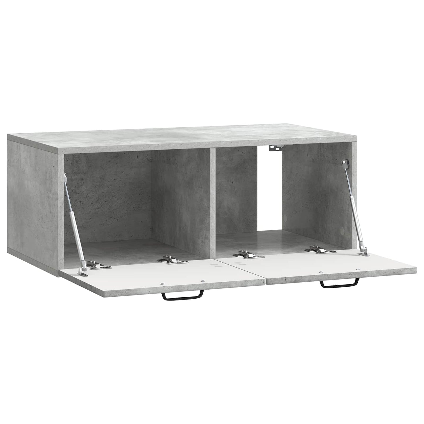 Vegghengt TV skap Betonggrå 78,5 x 41 x 30 cm Konstruert tre