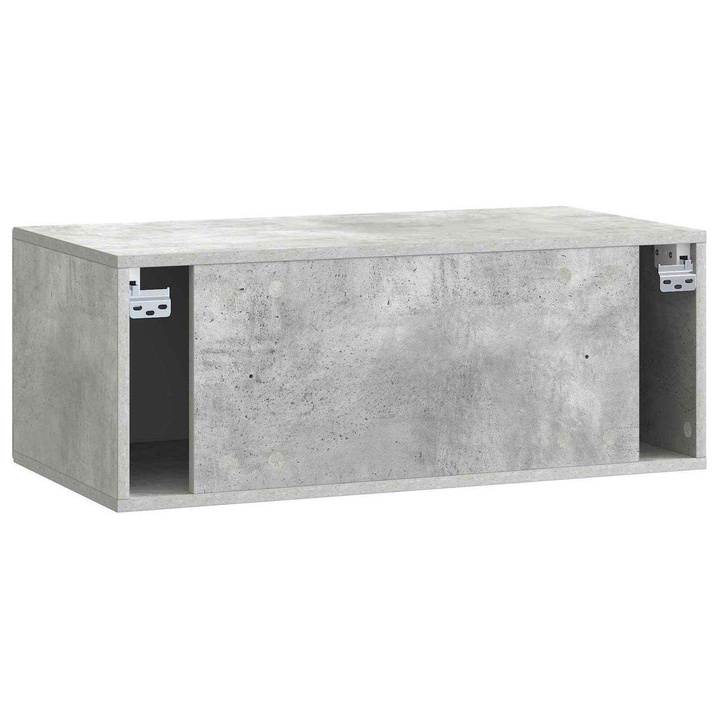 Vegghengt TV skap Betonggrå 78,5 x 41 x 30 cm Konstruert tre
