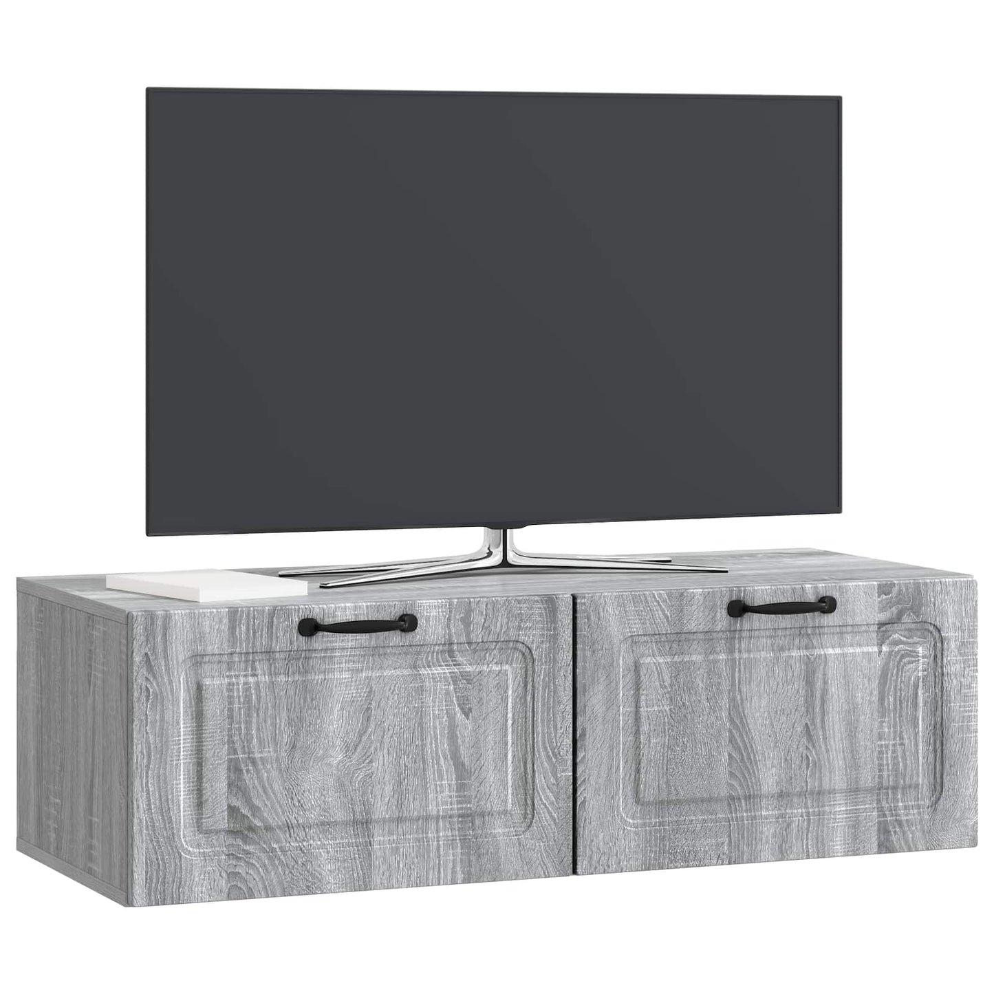 Vegghengt TV skap Grå sonoma 98 x 41 x 30 cm Konstruert tre