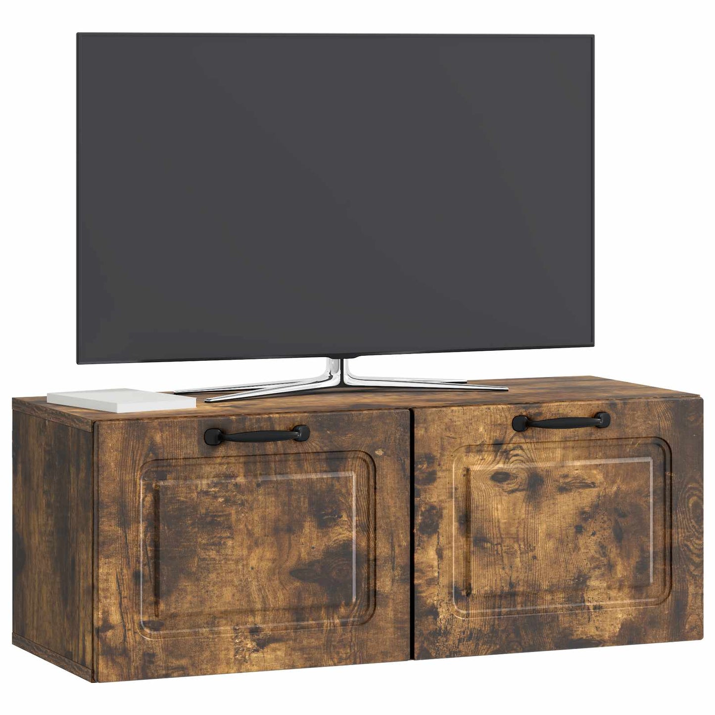 Vegghengt TV skap Røkt Eik 78,5 x 31 x 30 cm Konstruert tre