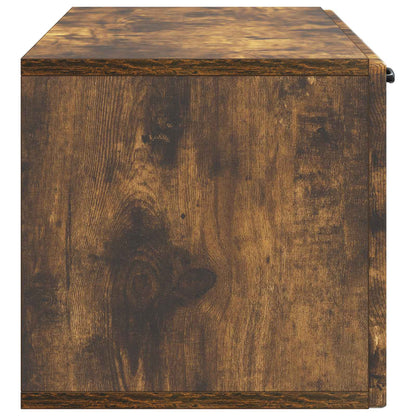 Vegghengt TV skap Røkt Eik 98 x 31 x 30 cm Konstruert tre