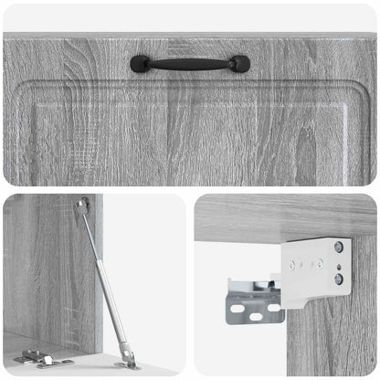 Vegghengt TV skap Grå sonoma 98 x 31 x 30 cm Konstruert tre