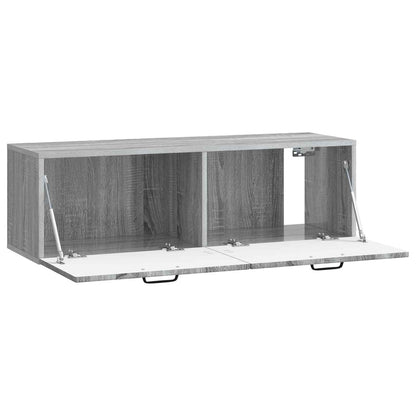 Vegghengt TV skap Grå sonoma 98 x 31 x 30 cm Konstruert tre